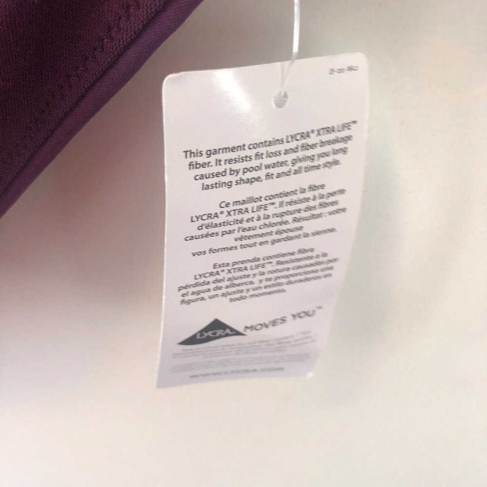 NEW Athleta Purple Swim Bikini Ful Coverage Bottom - Picture 4 of 4